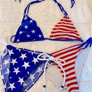 American Flag Bikini, 2 different bottoms